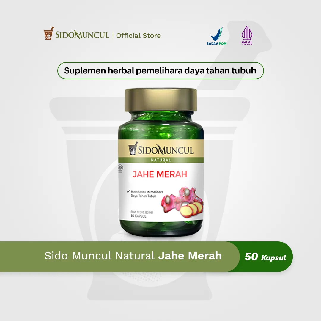 Jahe Merah Sido Muncul - Membantu Memelihara Daya Tahan Tubuh