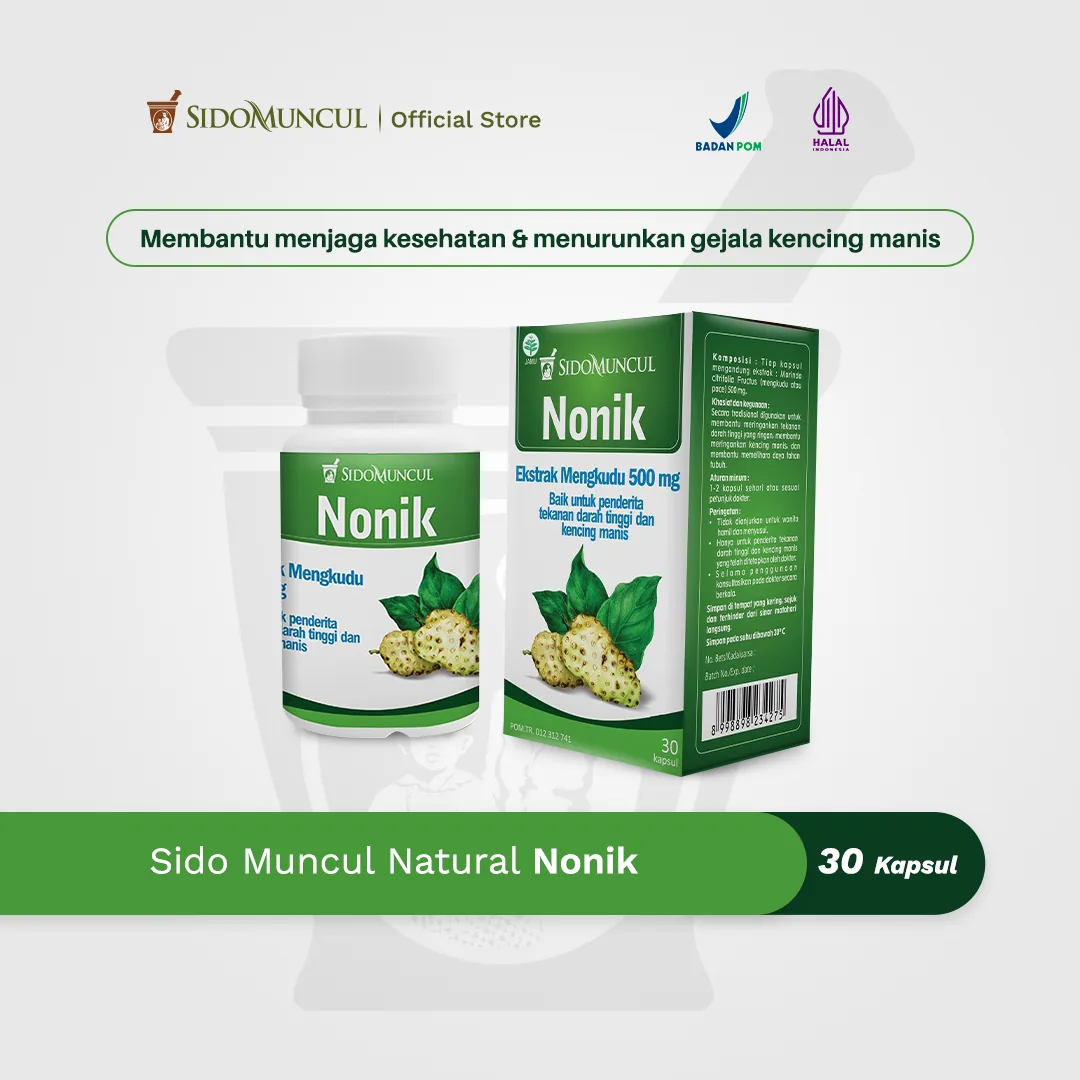 Sido Muncul Nonik 30 Kapsul Herbal - Membantu Meringankan Kencing Manis dan Membantu Memelihara Kesehatan