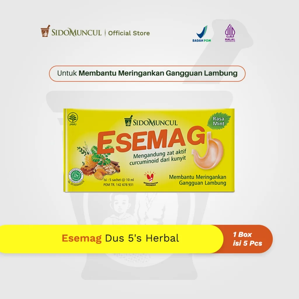 Sido Muncul Esemag Cair 5's - Sakit Perut Lambung Maag Perih